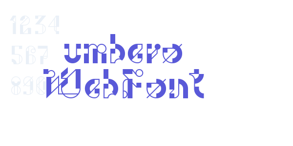 umbero WebFont font free