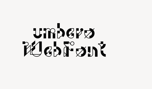 umbero WebFont Font