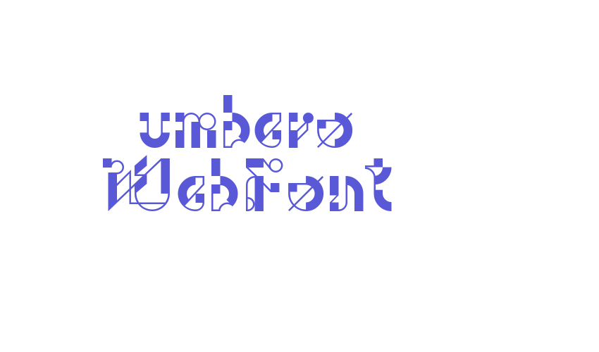 umbero WebFont Font Download