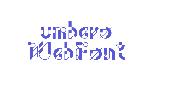 umbero WebFont Font Download