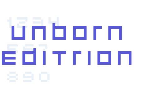 unborn editrion Font Download