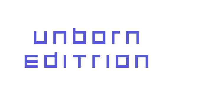 unborn editrion Font Download