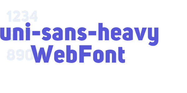 uni-sans-heavy WebFont font