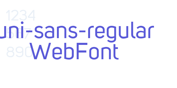 uni-sans-regular WebFont font