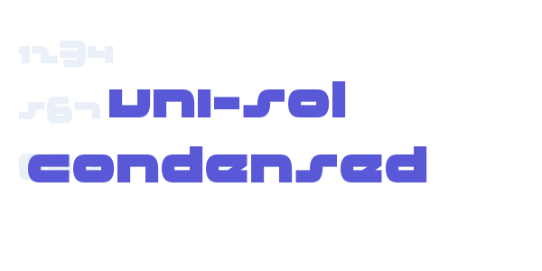 uni-sol condensed font free