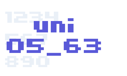 uni 05_63 Font Download