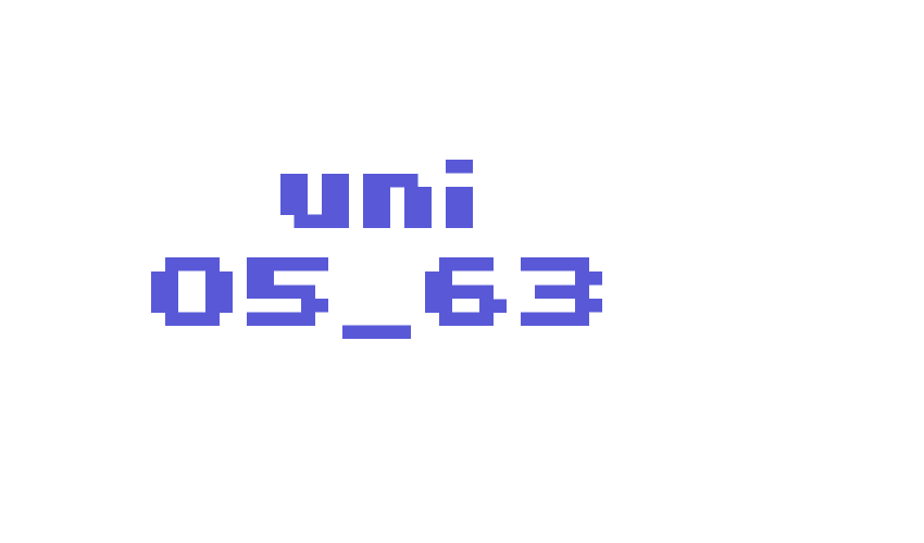 uni 05_63 Font