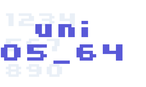 uni 05_64 Font Download