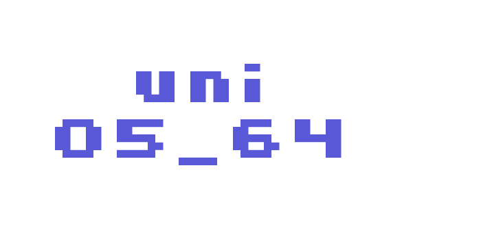 uni 05_64 Font Download