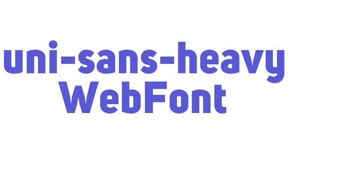 uni-sans-heavy WebFont Font Download