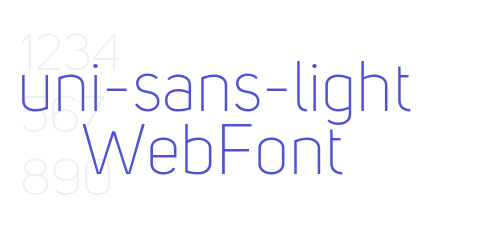 uni-sans-light WebFont