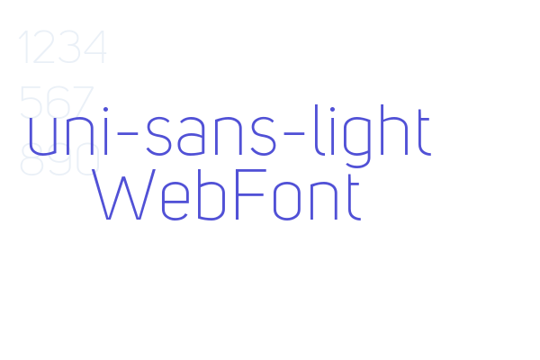 uni-sans-light WebFont