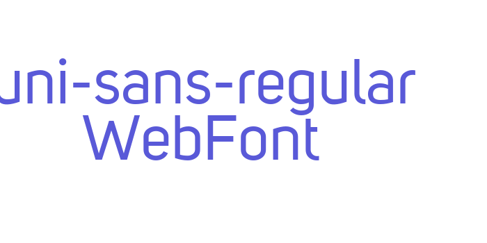 Download uni-sans-regular WebFont Font