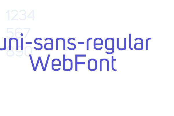uni-sans-regular WebFont