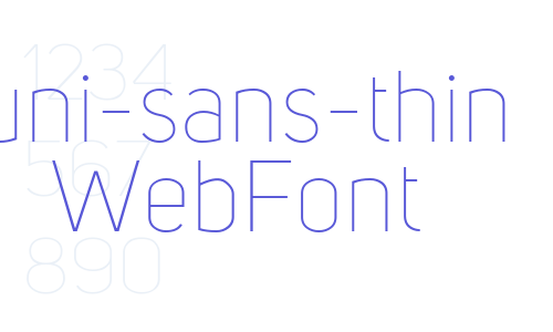 uni-sans-thin WebFont Font Download