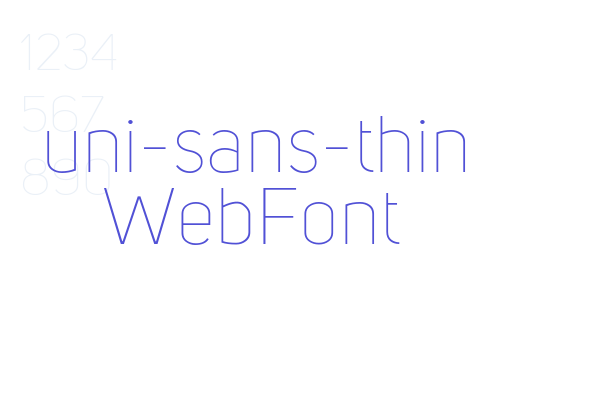 uni-sans-thin WebFont