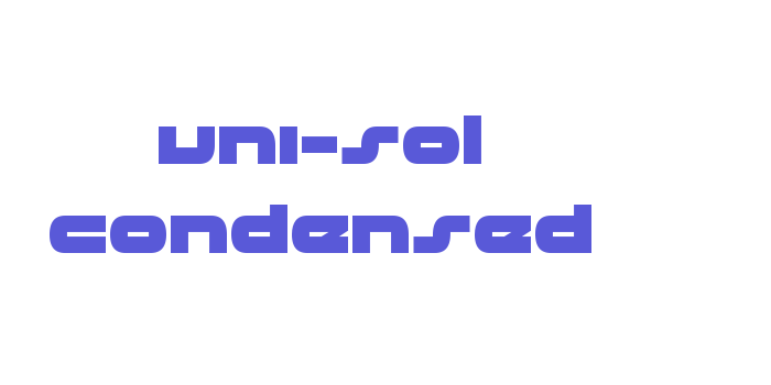 uni-sol condensed Font Download