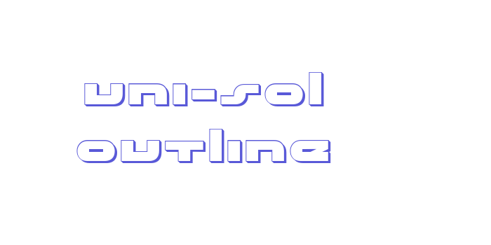 uni-sol outline Font Download