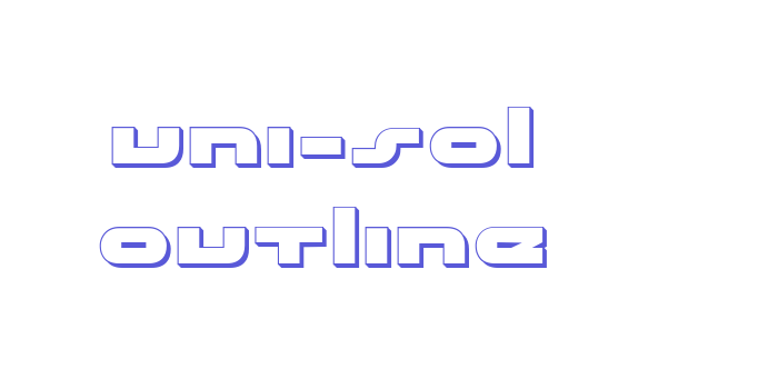 uni-sol outline Font