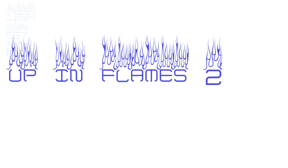 up in flames 2-font-download