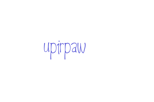 upirpaw Font