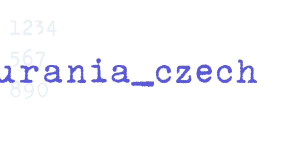 urania_czech font