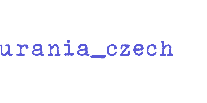 urania_czech Font Download