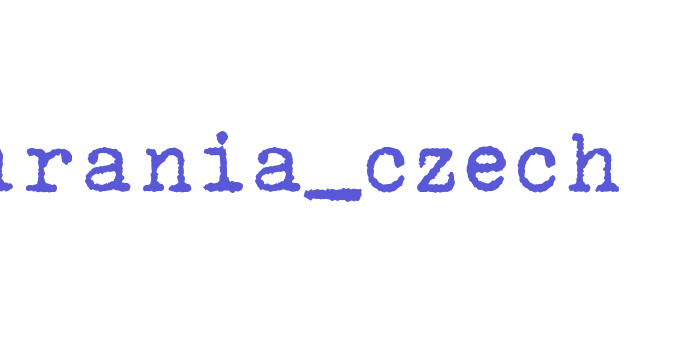 urania_czech Font