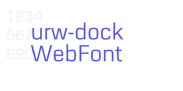 urw-dock WebFont font free