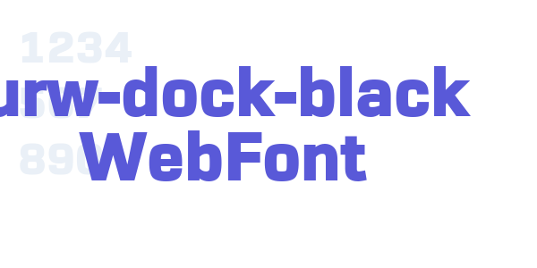 urw-dock-black WebFont font