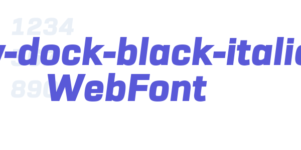 urw-dock-black-italic WebFont font