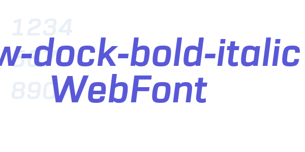 urw-dock-bold-italic WebFont font free