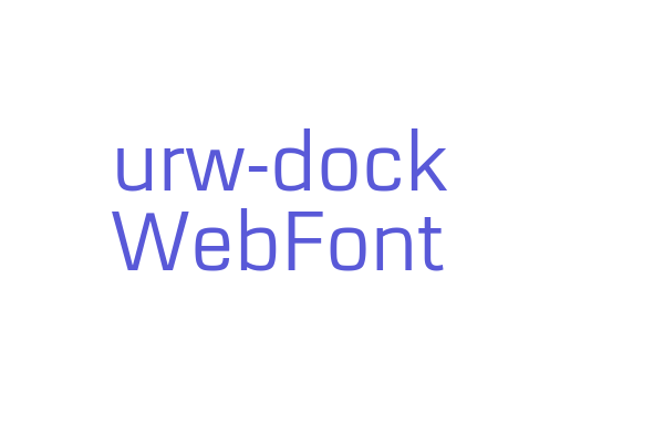 urw-dock WebFont Font