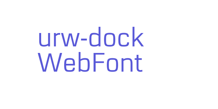 urw-dock WebFont Font Download