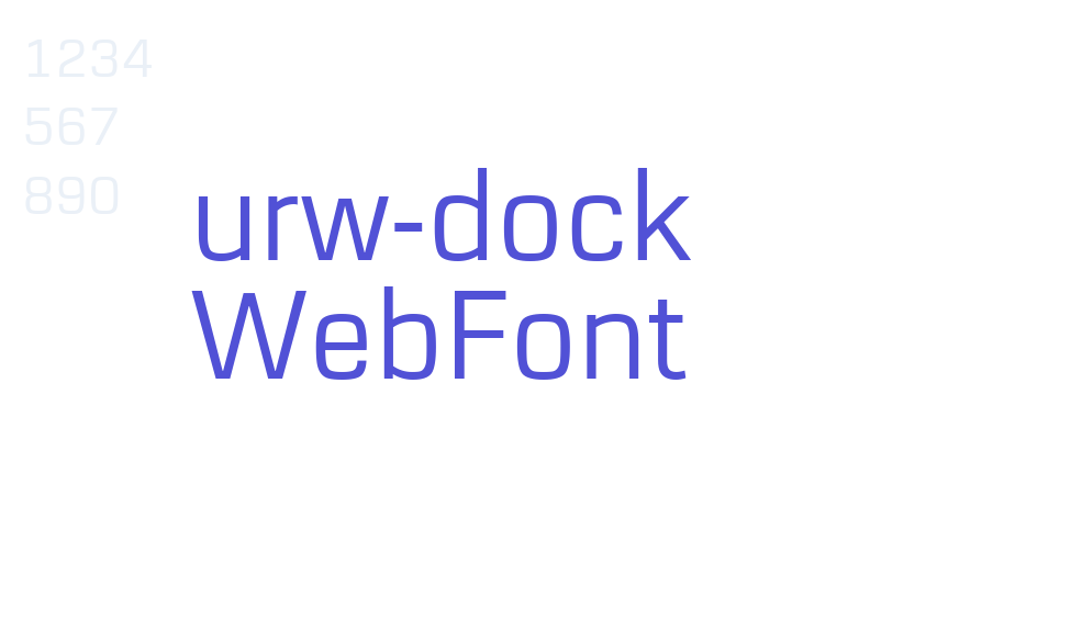 urw-dock WebFont-font-download