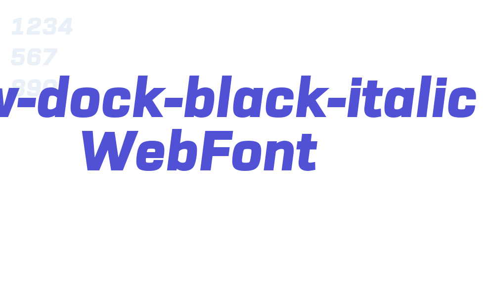 urw-dock-black-italic WebFont-font-download