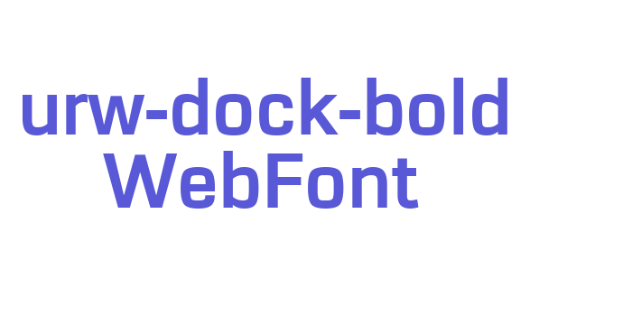 urw-dock-bold WebFont Font Download