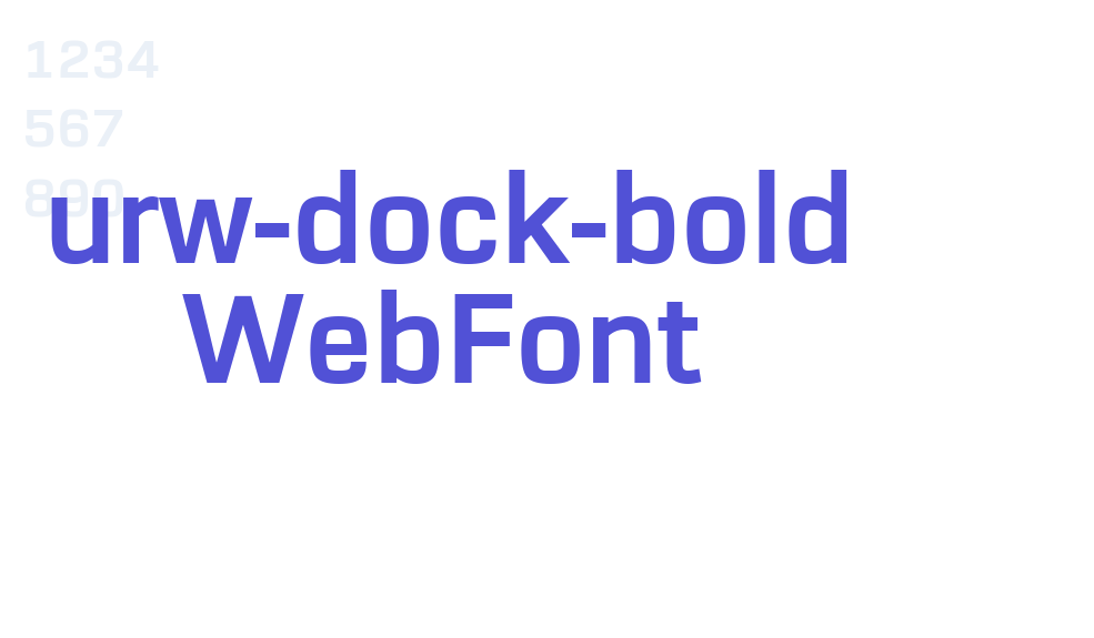 urw-dock-bold WebFont-font-download