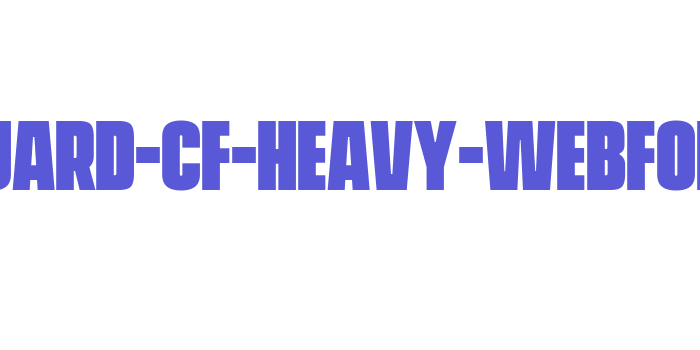 vanguard-cf-heavy-webfont Font Download