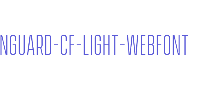 vanguard-cf-light-webfont Font Download