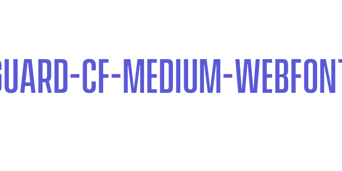 vanguard-cf-medium-webfont Font Download