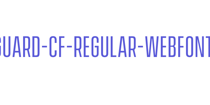 vanguard-cf-regular-webfont Font Download