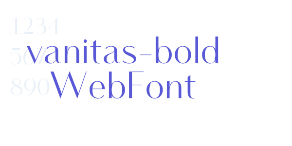 vanitas-bold WebFont font