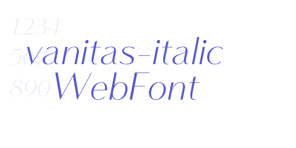 vanitas-italic WebFont font