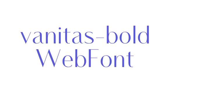 vanitas-bold WebFont Font Download