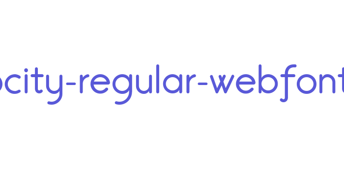 velocity-regular-webfont Font Download