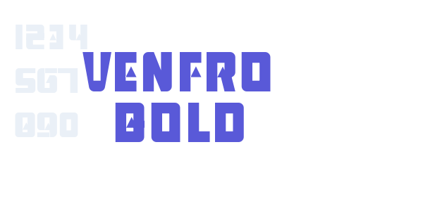 venfro Bold font free