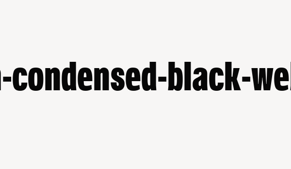 verbatim-condensed-black-webfont Font