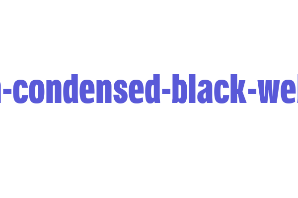 verbatim-condensed-black-webfont Font