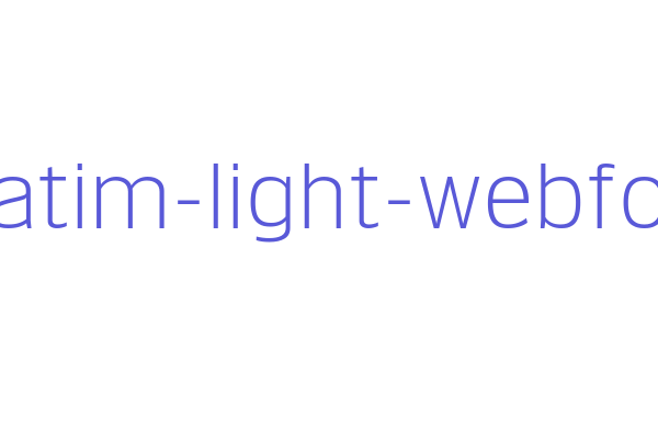 verbatim-light-webfont Font